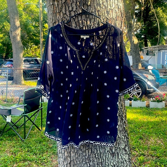 Papaya Weekend Tops - Papaya Sheer Smock Blouse